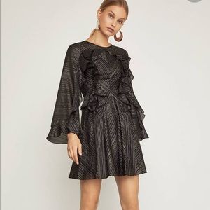 BCBGMAXAZRIA Gold & Silver Cocktail Dress